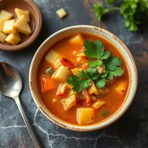 veg manchow soup 